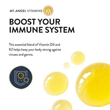 Vegan Vitamin D3 & K2 Liquid Supplement - 5000 IU