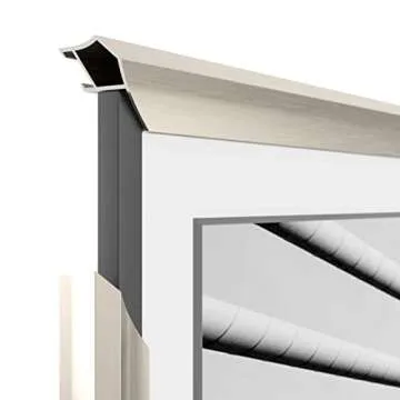 Frame My TV Deco TV Frames Alloy Prismatic - German Silver Bezel Compatible ONLY with Samsung The Frame TV (65", Fits 2021-2025 Frame TV)