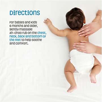 Nature's Baby Organics Ah-Choo! Chest/Cold/Vapor Rub, Eucalyptus, 2 oz. | Soothing Breathing Relief for Babies, Kids, & Adults! Natural for Sinus Congestion & Flus| No Synthetics, Glutens, Parabens