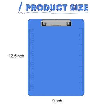 Clipboards, HERKKA 15 Pack Plastic Office Clipboards, Assorted Color Plastic Clipboards, Low Profile...