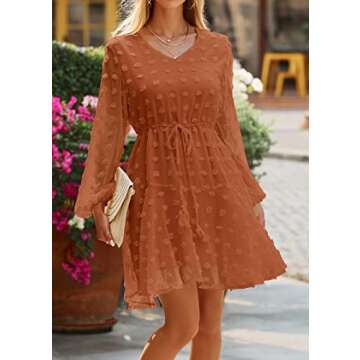 KIRUNDO Women's Flowy Mini Dress - Chic Spring Summer Style
