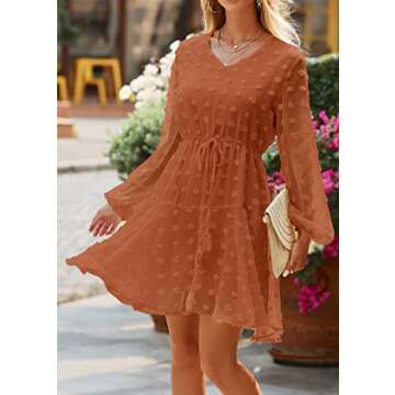 KIRUNDO Women's Flowy Mini Dress - Chic Spring Summer Style