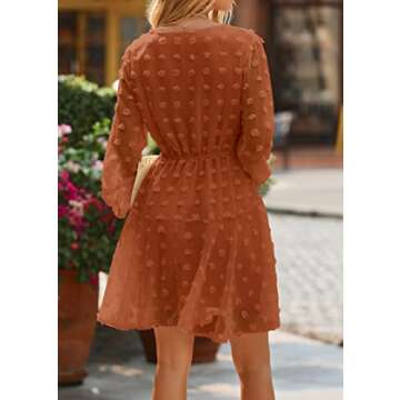 KIRUNDO Women's Flowy Mini Dress - Chic Spring Summer Style