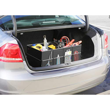 EPAuto Trunk Organizer - 3 Compartment Storage Solution