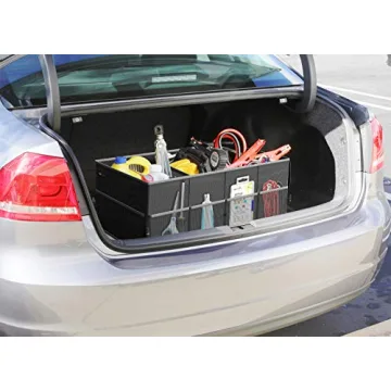EPAuto Trunk Organizer - 3 Compartment Storage Solution