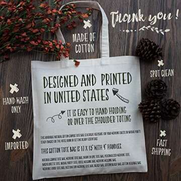 Personalized Six Pieces Bachelorette Tote with Birdesmaid Name & Wedding Date Customized Bridal Shower Bag