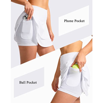 Stylish G Gradual Pleated Tennis Skirt for Women With Pockets