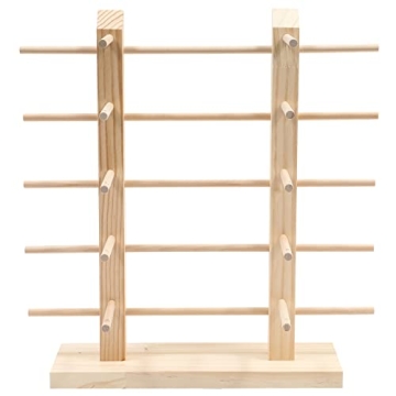 Juvale Wooden Eyewear Holder for 10 Pairs of Glasses Display