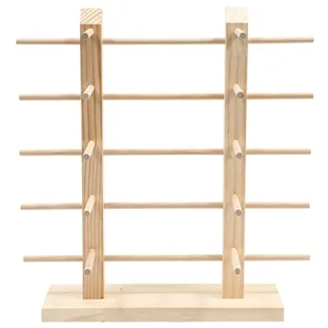 Juvale Wooden Eyewear Holder for 10 Pairs of Glasses Display