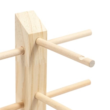 Juvale Wooden Eyewear Holder for 10 Pairs of Glasses Display