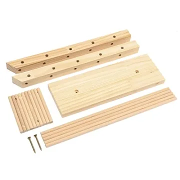 Juvale Wooden Eyewear Holder for 10 Pairs of Glasses Display