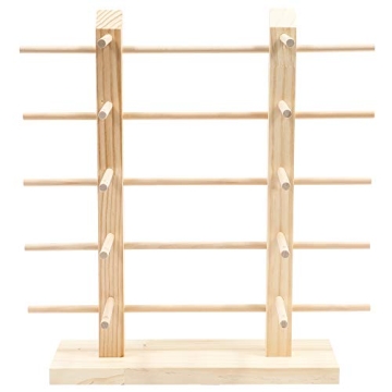 Juvale Wooden Eyewear Holder for 10 Pairs of Glasses Display