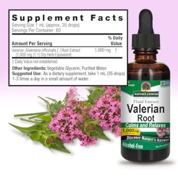 Nature's Answer Valerian Root Extract - Alcohol-Free, Gluten-Free