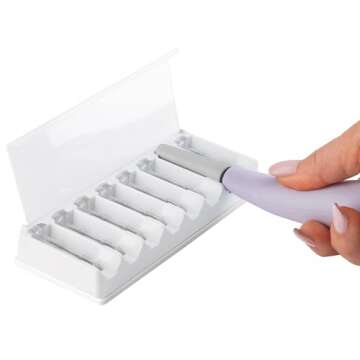 Michael Todd Beauty - Sonicsmooth - Dermaplane Razor for Women Face - SONIC Technology Dermaplaning Tool - 2 in 1 Women’s Facial Exfoliation & Peach Fuzz Hair Removal System- 8 Weeks of Safety Edges