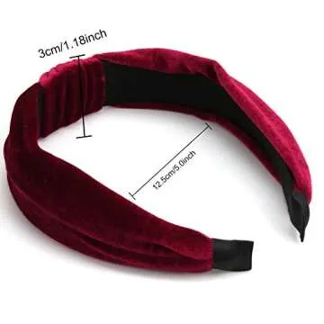 ANBALA 10 Pack Headbands for Women, Fashion Knotted Headbands, Breathable Wide Hairbands Hair Hoop Hairbands for Fashion Outfit Party Dance Banquet Wedding Anniversary