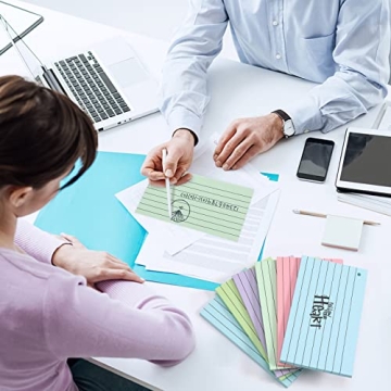 Yougeigy 500 Count Colorful 3x5 Index Cards for Notes