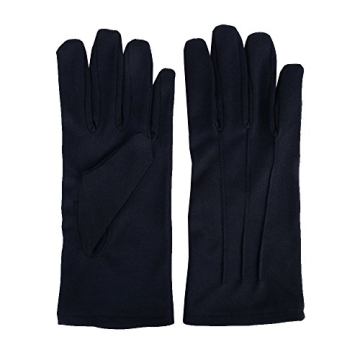 JISEN Men Police Formal Tuxedo Honor Guard Parade Gloves - Nylon Cotton - High Quality - Comfortable...
