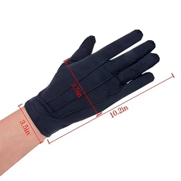 JISEN Men Police Tuxedo Gloves for Formal Events