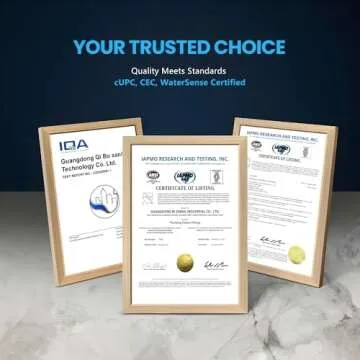 EMBATHER Shower Faucets Sets Complete, with 3 Setting High Pressure Shower Head Combo, Bathroom Wall...