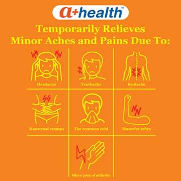 A+Health Dye-Free Ibuprofen 200 Mg Mini Softgels, Pain Reliever/Fever Reducer (NSAID), Made in USA, ...