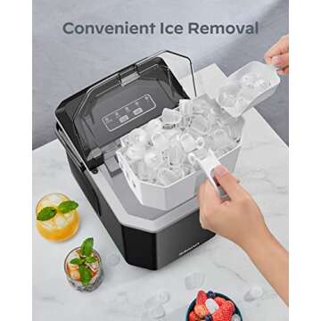 Silonn Portable Ice Maker – Compact Nugget Ice Machine