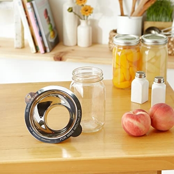 RSVP Endurance Funnel for Wide Mouth Jars, Stainless Steel