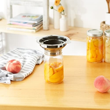 RSVP Endurance Funnel for Wide Mouth Jars, Stainless Steel