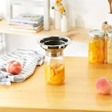 RSVP Endurance Funnel for Wide Mouth Jars, Stainless Steel