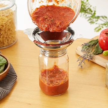 RSVP Endurance Funnel for Wide Mouth Jars, Stainless Steel
