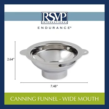 RSVP Endurance Funnel for Wide Mouth Jars, Stainless Steel