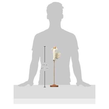 Willow Tree Song of Joy Angel, Singing Soaring All in Universal Harmony, Elevated Angel for Display with Nativity, Gift for Baptism, First Communion or Confirmation, Sculpted Hand-Painted Figure