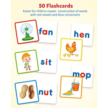 Coogam Wooden Reading Letters & Phonics Games for Kids