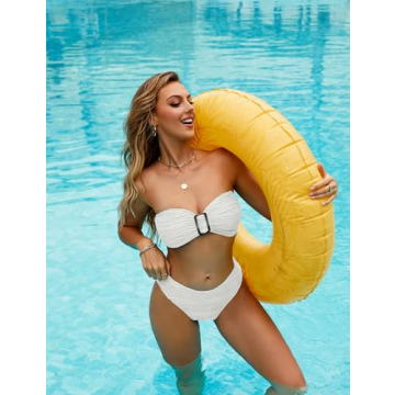 Stylish Blooming Jelly Women’s Bandeau Bikini Set for Summer