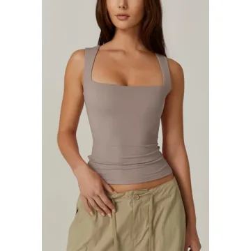 Stylish QINSEN Sleeveless Tank Top for Women