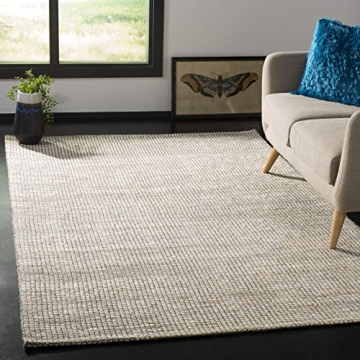 SAFAVIEH Marbella Collection Area Rug - 8' x 10', Ivory, Handmade Jute, Ideal for High Traffic Areas...
