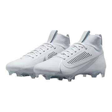 Nike Vapor Edge Pro 360 2 Men's Football Cleats White/Metallic Silver