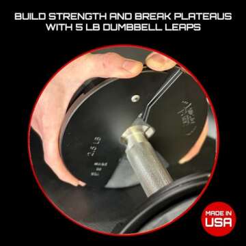 Micro Gainz Dumbbell Fractional 2.5 lb Weight Plate, Ideal for Micro Loading, Choose 2 or 4 Piece Fractional Weight Plates, Designed for Dumbbell Training, Made In USA (4 Piece Set)