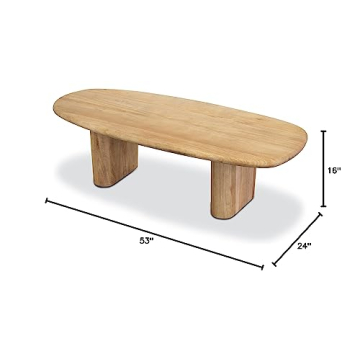 Stylish POLY & BARK Falun Mango Wood Coffee Table