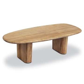 Stylish POLY & BARK Falun Mango Wood Coffee Table