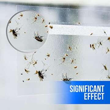 Garsum Window Fly Traps Indoor - Eco-Friendly Bug Strips