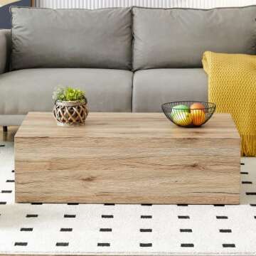 GIA Home Furniture Series Modern Coffee Table with Features a Stylish Design， MDF and Non-Slip mat...