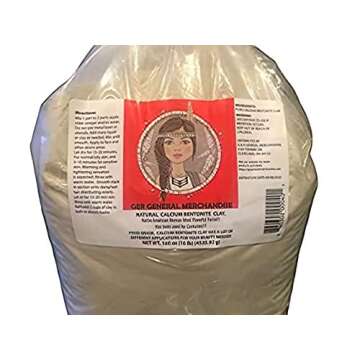 GER GENERAL MERCHANDISE Calcium Bentonite Clay 10 Pounds - Healing Clay to Remove Environmental Toxi...