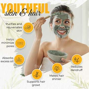 GER GENERAL MERCHANDISE Calcium Bentonite Clay 10 Pounds - Healing Clay to Remove Environmental Toxins for a Whole Body Detox - Health & Beauty Clay from Perfect for Mask, Bath or Wrap.