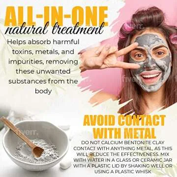 GER GENERAL MERCHANDISE Calcium Bentonite Clay 10 Pounds - Healing Clay to Remove Environmental Toxins for a Whole Body Detox - Health & Beauty Clay from Perfect for Mask, Bath or Wrap.