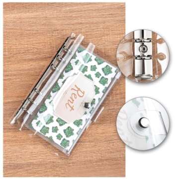 Lollipro Budget Binder - Small A6 Organizer with Cash Envelopes