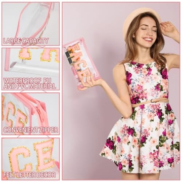 Stylish 3 Pcs Waterproof Beach Bag Organizer Set