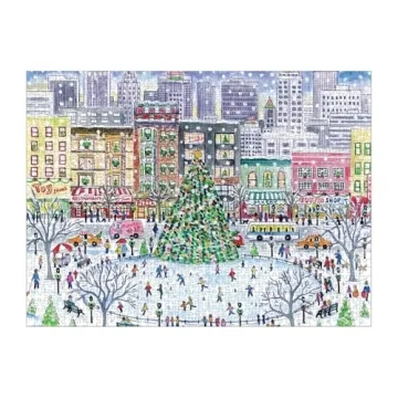 Galison Christmas City Puzzle 1000 Pieces - Family Fun