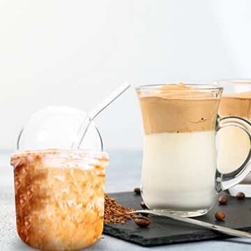 Hemoton Glass Bottle with Lid Straw: Glass Smoothie Cups Iced Coffee Tumbler Glass Water Bottle Clear Bottle with Straw Summer Cold Drink for Juice Coffee Beverage