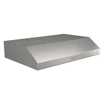 Broan- NuTone BCDF130SS Glacier Convertible Range Hood Light Exhaust Fan for Under Cabinet Stainless Steel, 375 Max Blower CFM, 30-Inch