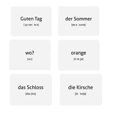 German Vocabulary Beginner Flashcards for Easy Learning